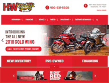 Tablet Screenshot of hwpowersports.net